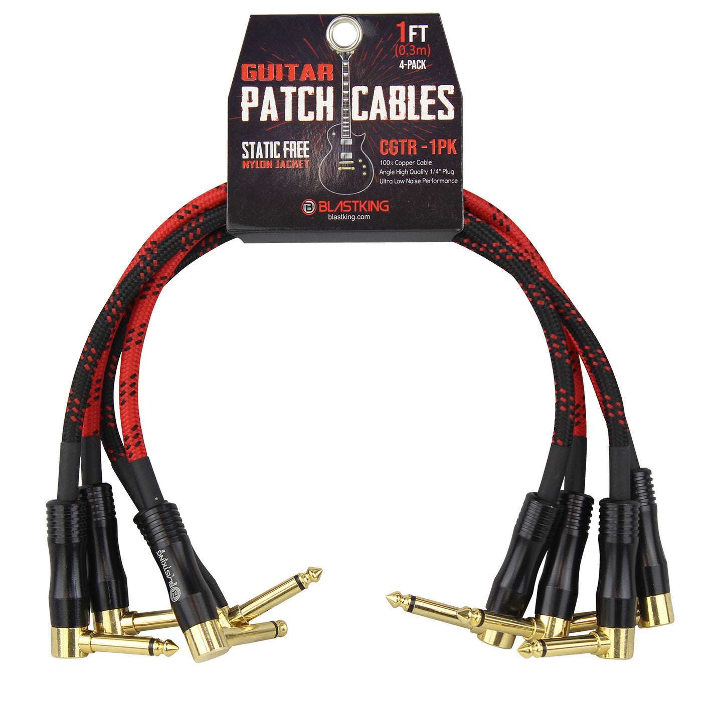 Guitar Patch Cables 4Pack CGTR1PK Maya's Electronics